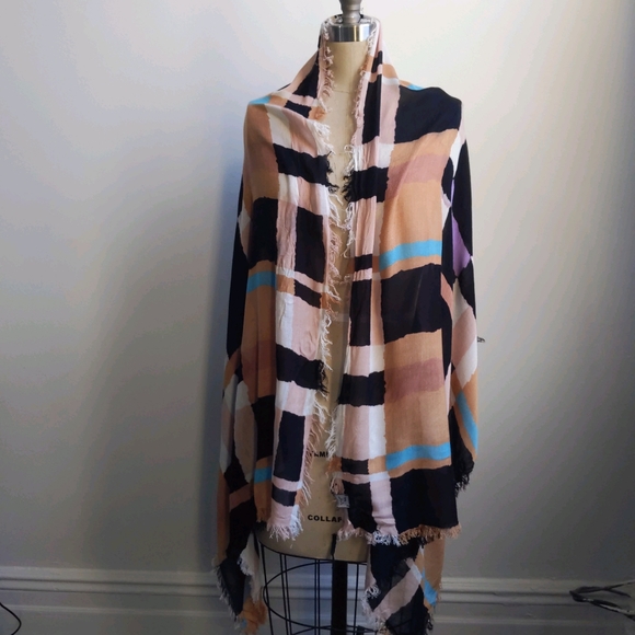 🧣Echo Color block Scarf - Picture 3 of 7